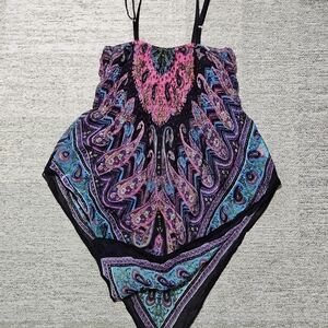 Colorful Paisley Print Dress